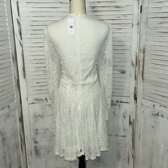 FTF Front Twist Lace White Mini Dress Size 1X 14/16 NWT - Picture 8 of 13